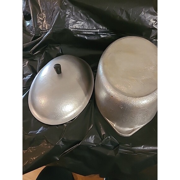 Vintage Club Aluminum Hammercraft Cookware 6 Qt Oval Roaster Dutch Oven - Picture 6 of 12